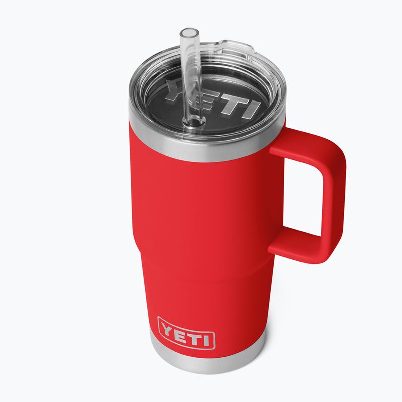 Cană termică YETI Rambler Straw 739 ml rescue red 3