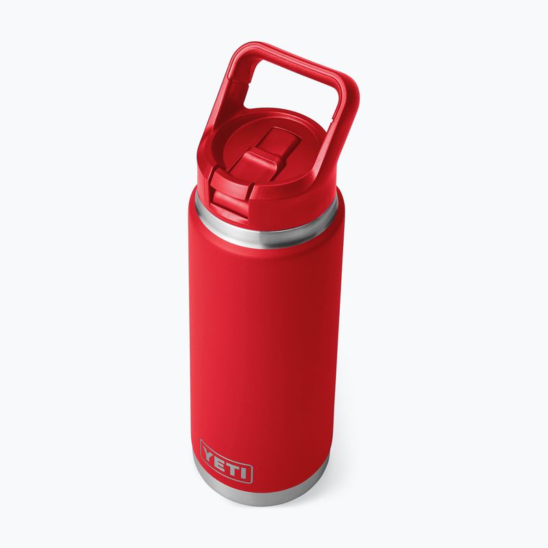 Sticlă termică YETI Rambler Straw 769 ml rescue red 4