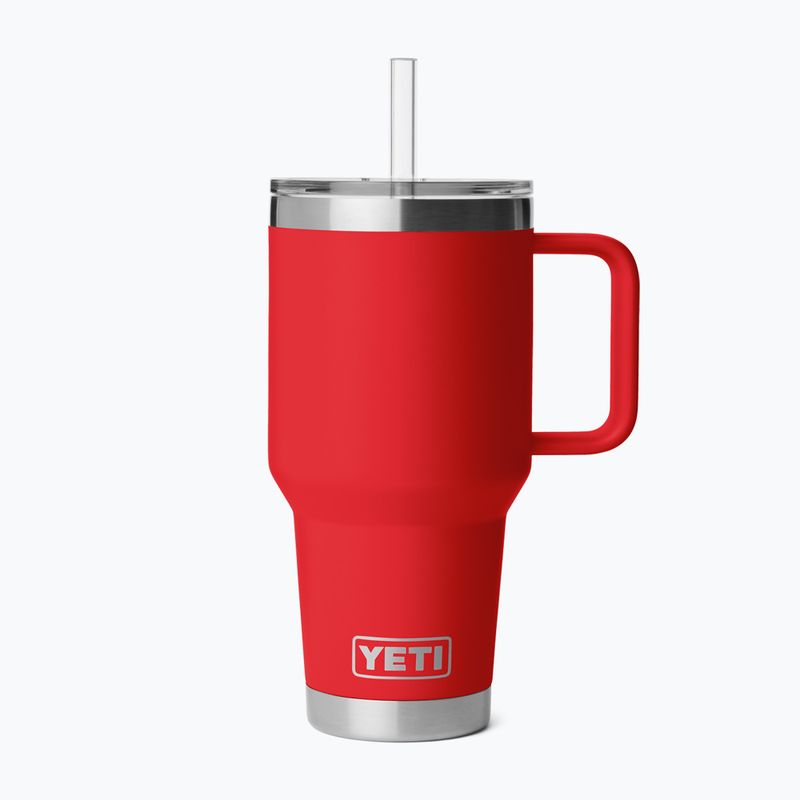 Cană termică YETI Rambler Straw 1000 ml rescue red