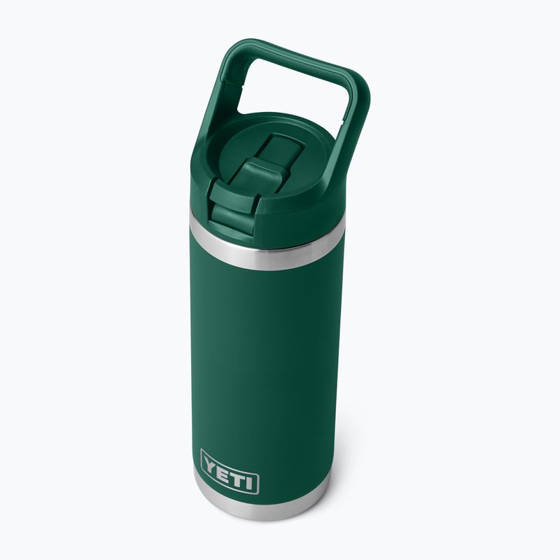 Sticlă termică YETI Rambler C Straw 532 ml black forest green 4