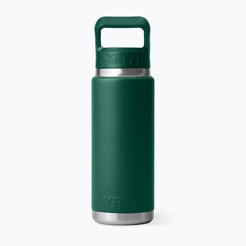 Sticlă termică YETI Rambler Straw 769 ml black forest green 2