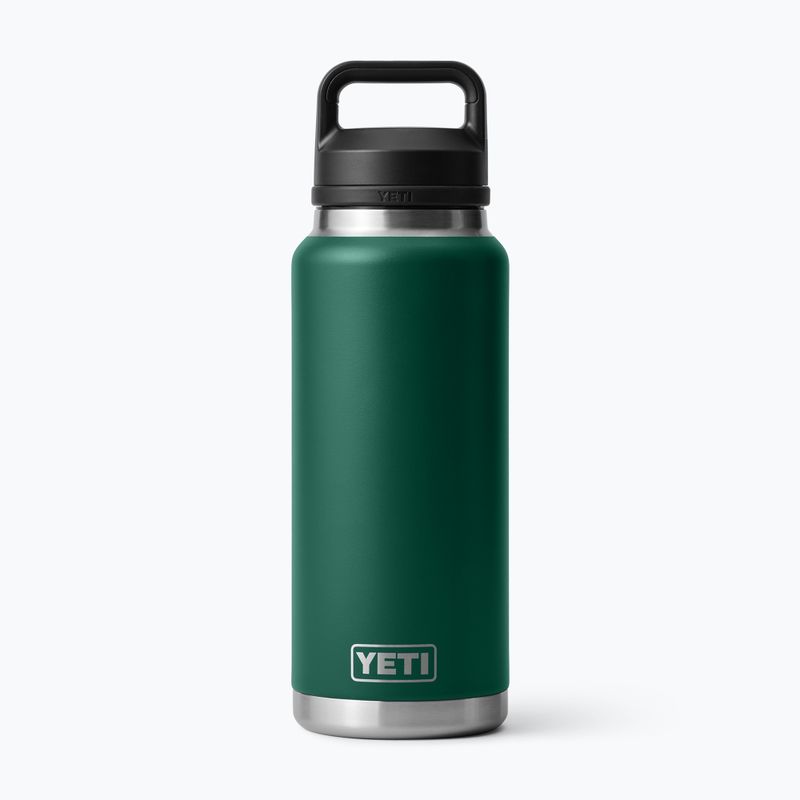 Sticlă termică YETI Rambler Chug 1064 ml black forest green