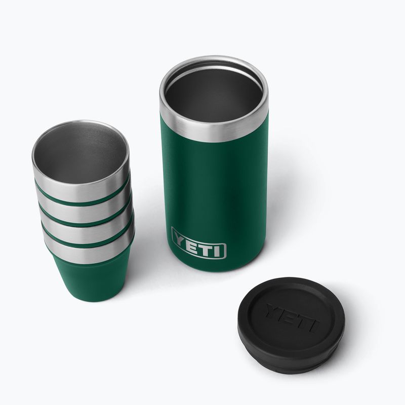 Pahare de camping YETI Shot 48 ml 4 pcs. black forest green 2