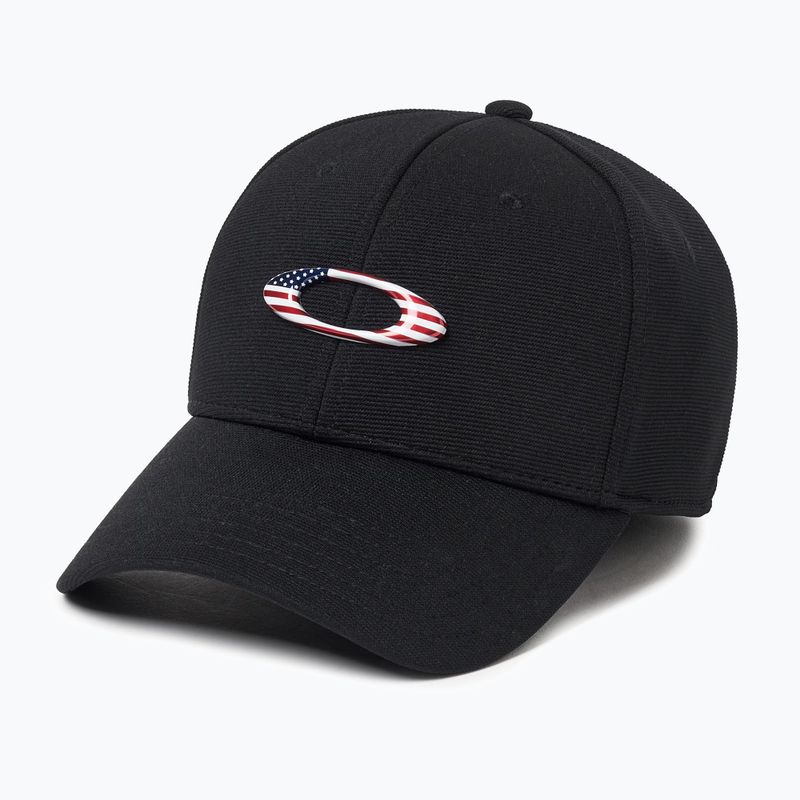 Șapcă pentru bărbați Oakley Tincan black/american flag