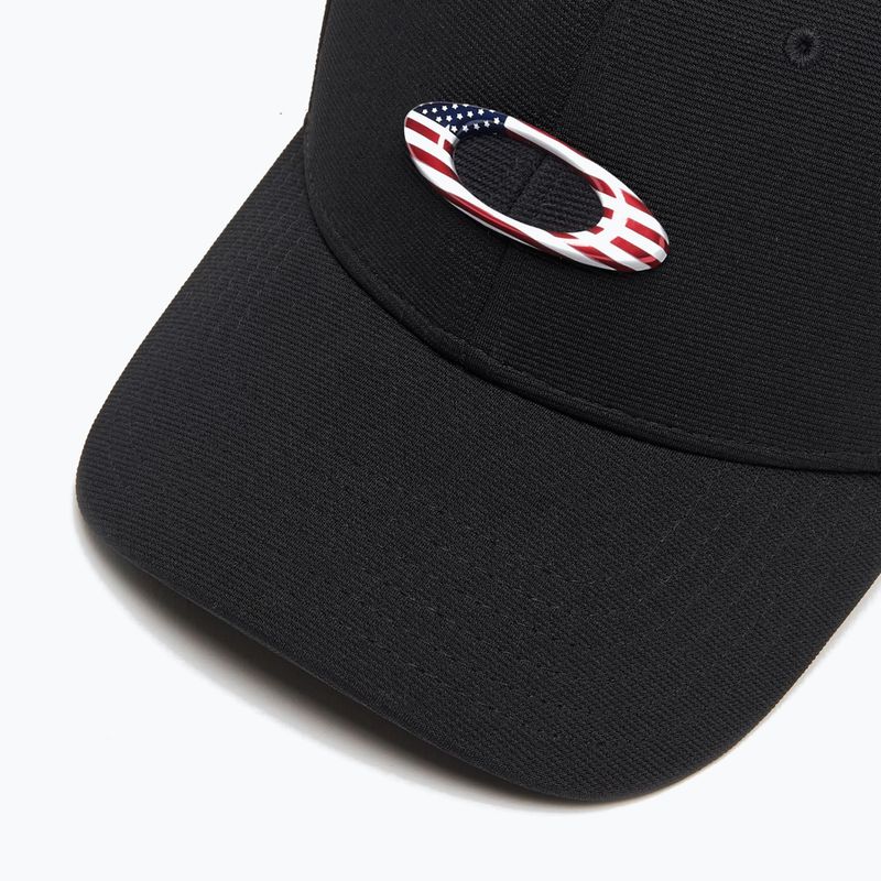 Șapcă pentru bărbați Oakley Tincan black/american flag 3