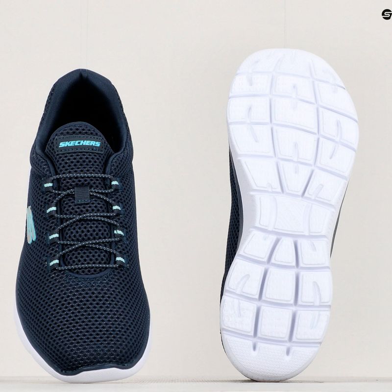 Pantofi de antrenament pentru femei SKECHERS Summits navy/albastru deschis