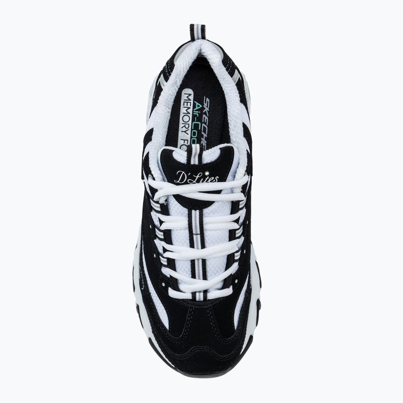 Încălțăminte pentru femei SKECHERS D'Lites Biggest Fan black/white/silver 5
