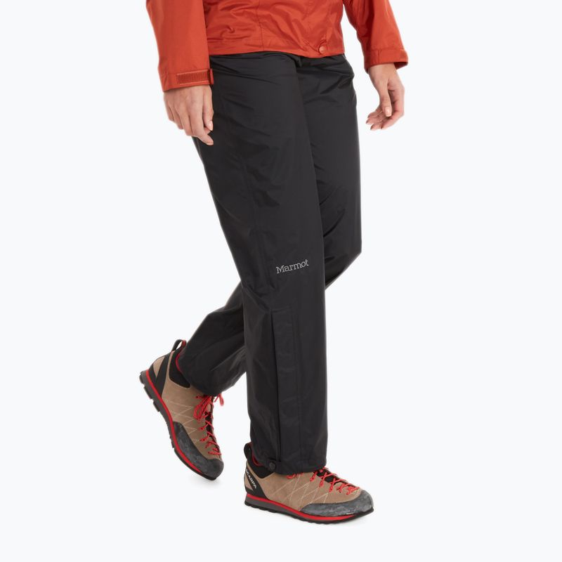 Marmot PreCip Eco pantaloni de ploaie pentru femei negru 46730001