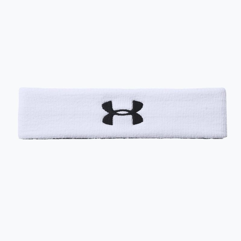 Bentiță pentru bărbați Under Armour Performance Headband 100 alb-neagră 1276990