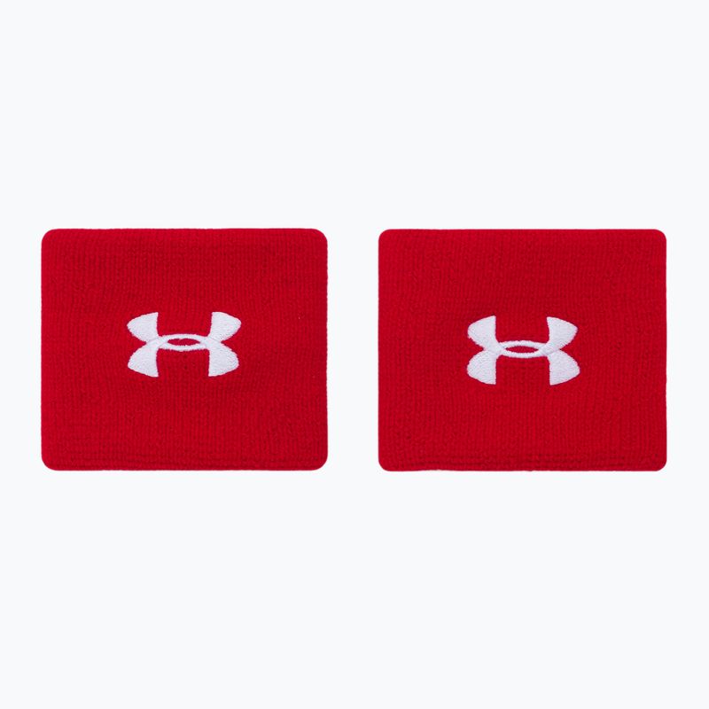 Under Armour Ua Performance Wristbands 3  2 buc roșu 1276991-600 2