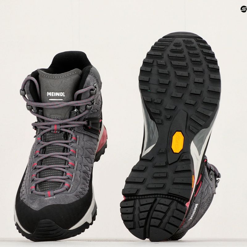 Cizme de trekking pentru femei Meindl Top Trail Lady Mid GTX gri/magenta 10