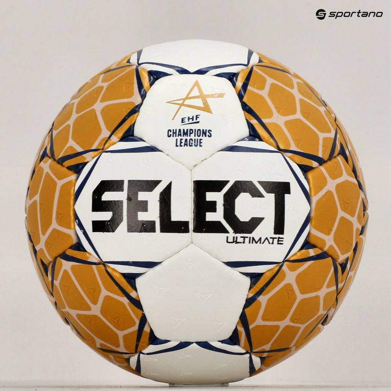 SELECT Ultimate LM Ultimate LM v23 EHF oficial alb / aur handbal dimensiunea 3 5