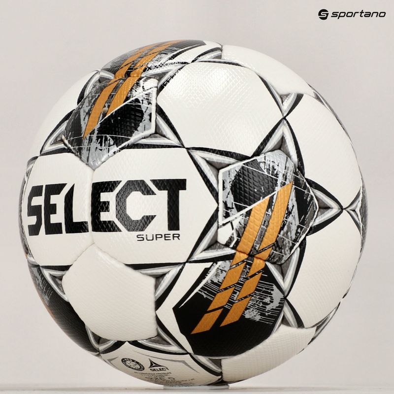 SELECT Super v23 v23 alb / gri fotbal dimensiunea 5 4