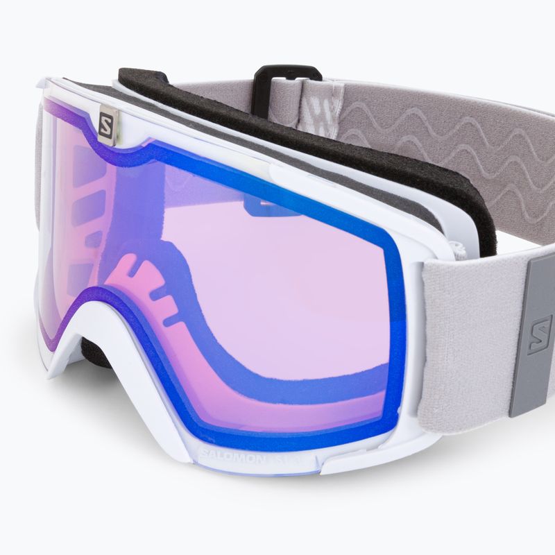 Ochelari de schi Salomon Xview Photo S1-S3 Alb/Albastru L40844200 5
