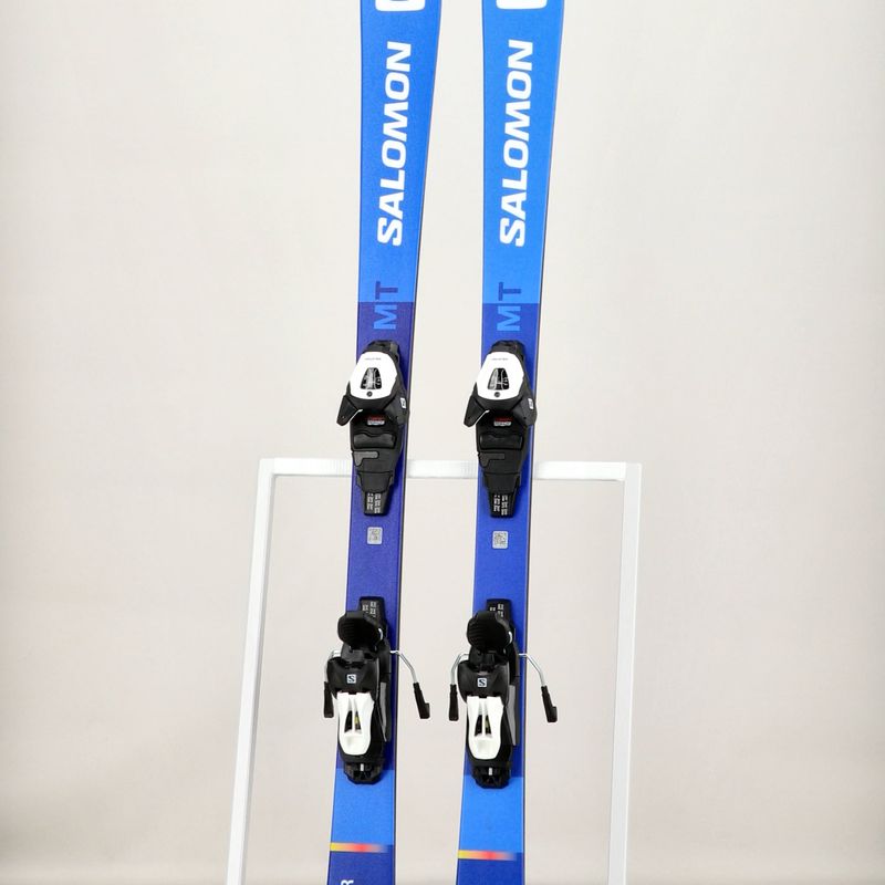 Schiuri de coborâre pentru copii Salomon S/Race MT Jr + L6 race albastru/alb 13