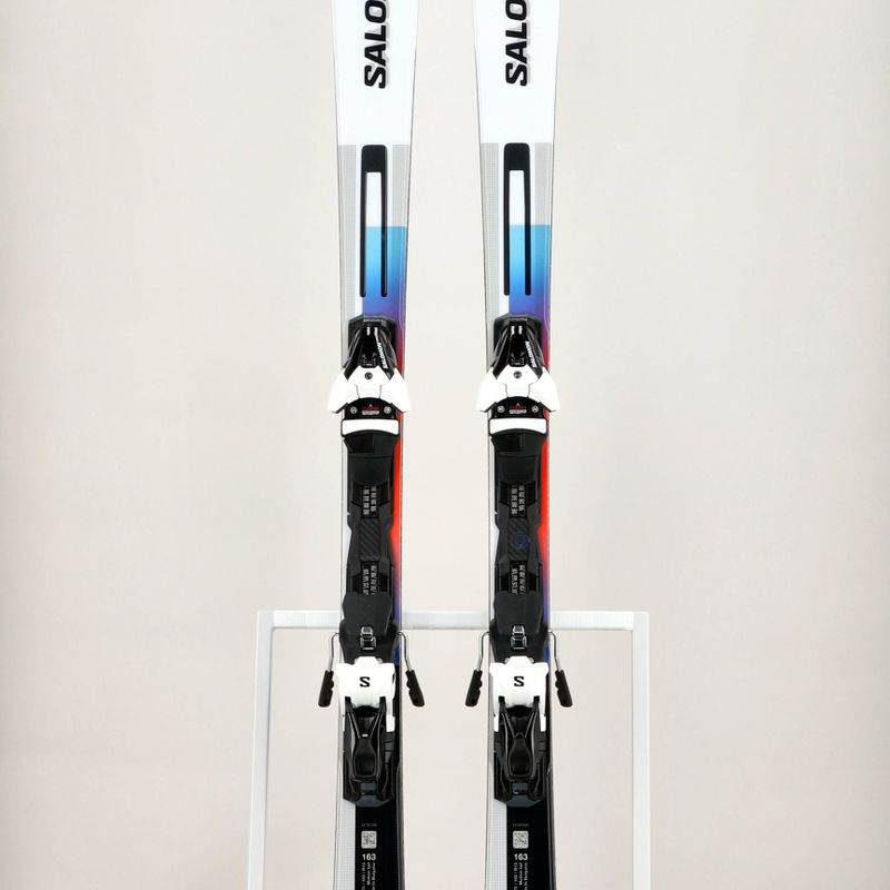 Salomon Addikt + Z12 GW schiuri de coborâre alb/negru/albastru neon pastelate 13