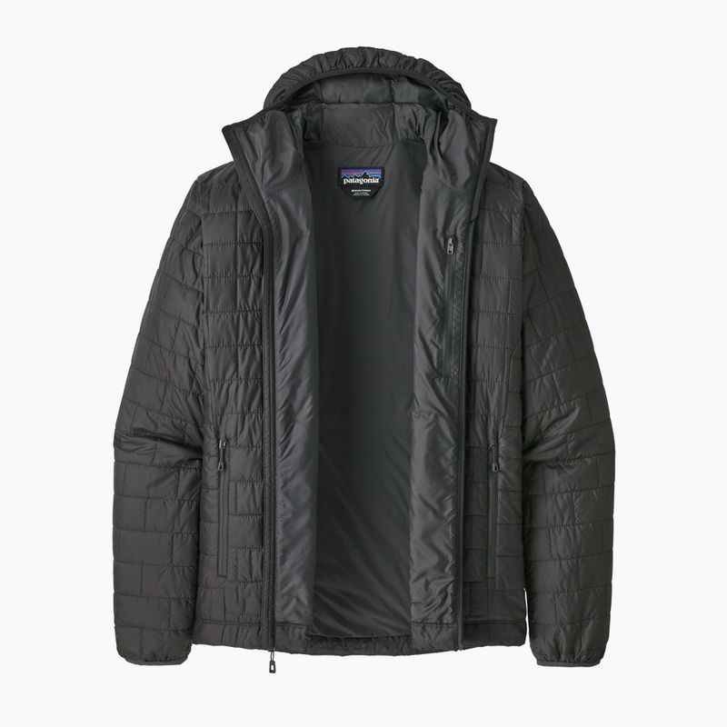 Jachetă izolată pentru bărbați Patagonia Nano Puff Hoody gri forjă 9