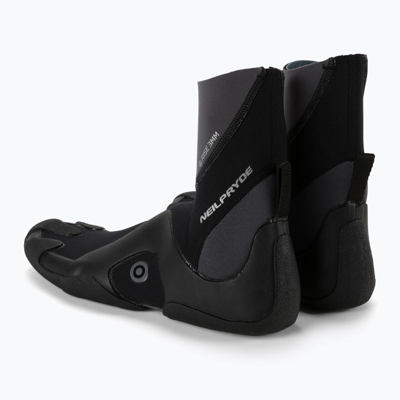 NeilPryde Rise Hc Round 3mm cizme de neopren negru NP-193627-1559 3