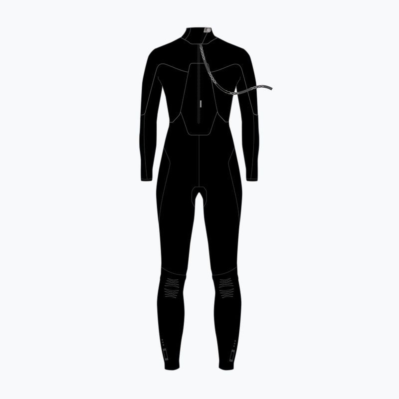 Neilpryde Serene Fullsuit pentru femei 5/4/3mm negru NP-113335-1094 2