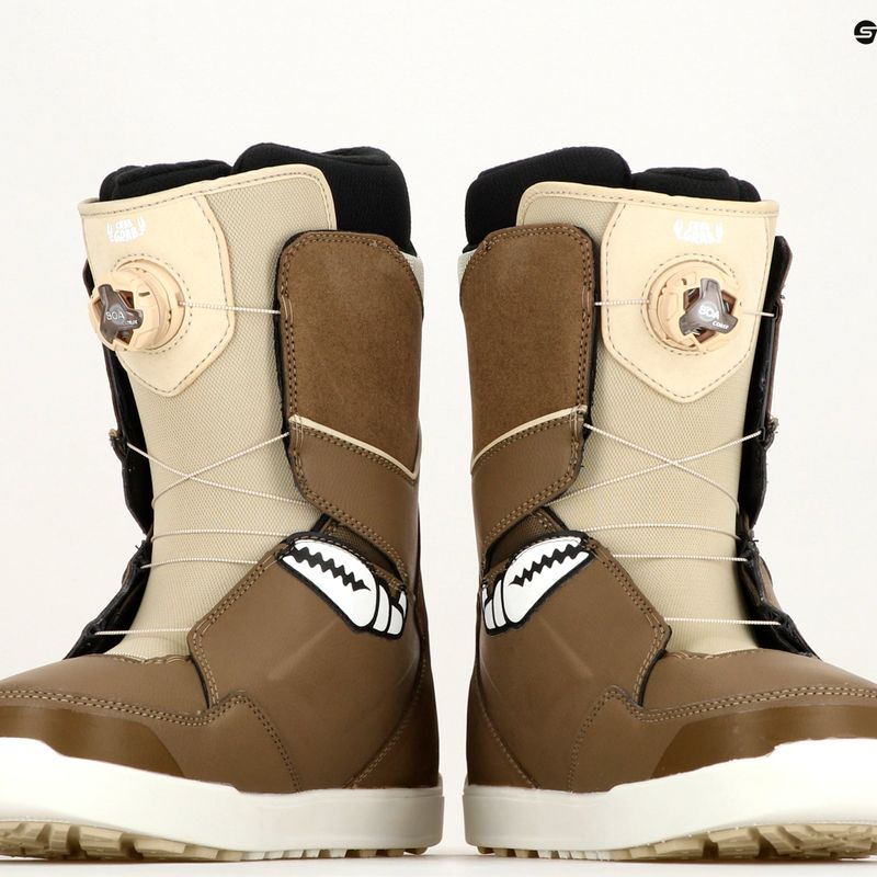 Cizme de snowboard pentru bărbați ThirtyTwo Lashed Double Boa Crab Grab '23 maro / cafeniu 7