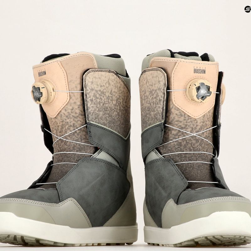 Cizme de snowboard pentru bărbați ThirtyTwo Lashed Double Boa Bradshaw '23 gri/strămoșesc 7