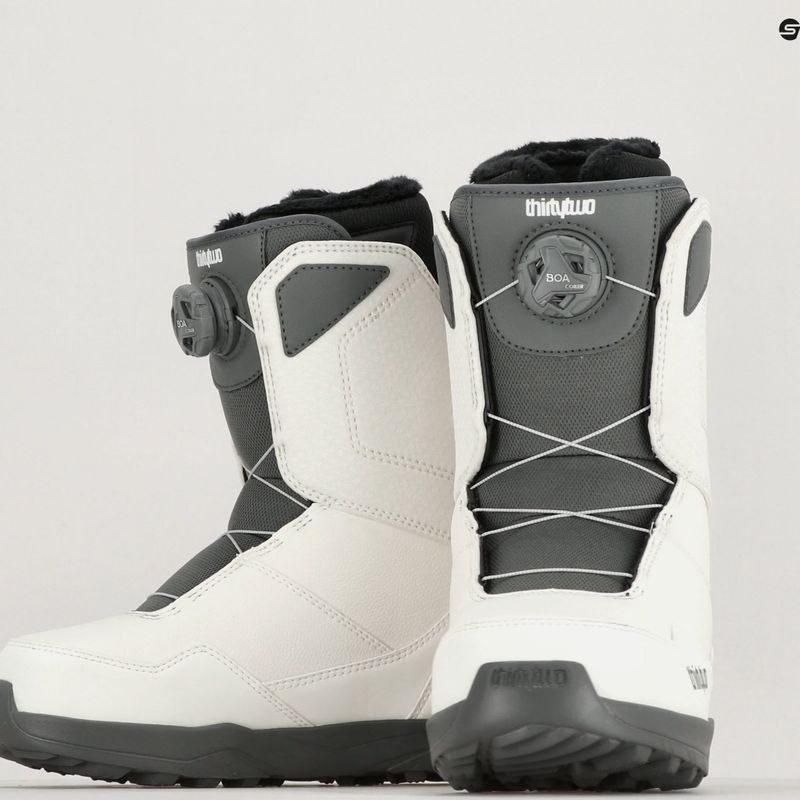 Cizme de snowboard pentru femei ThirtyTwo Shifty Boa W'S '23 alb/grișu 7
