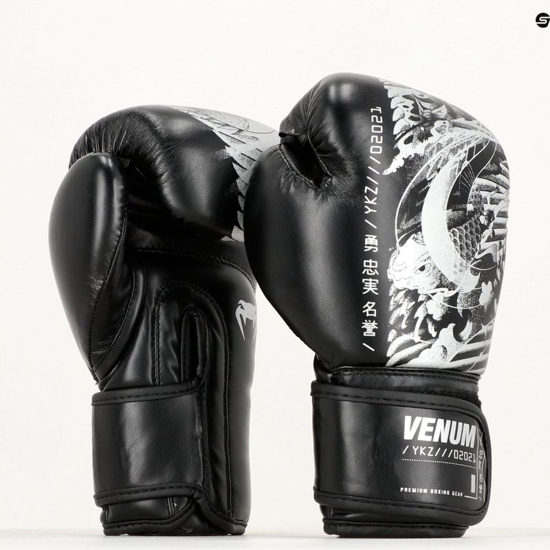 Mănuși de box pentru copii Venum YKZ21 Boxing black/white 7