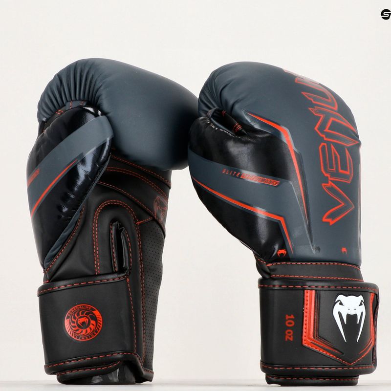 Mănuși de box Venum Elite Evo navy/black/red 6