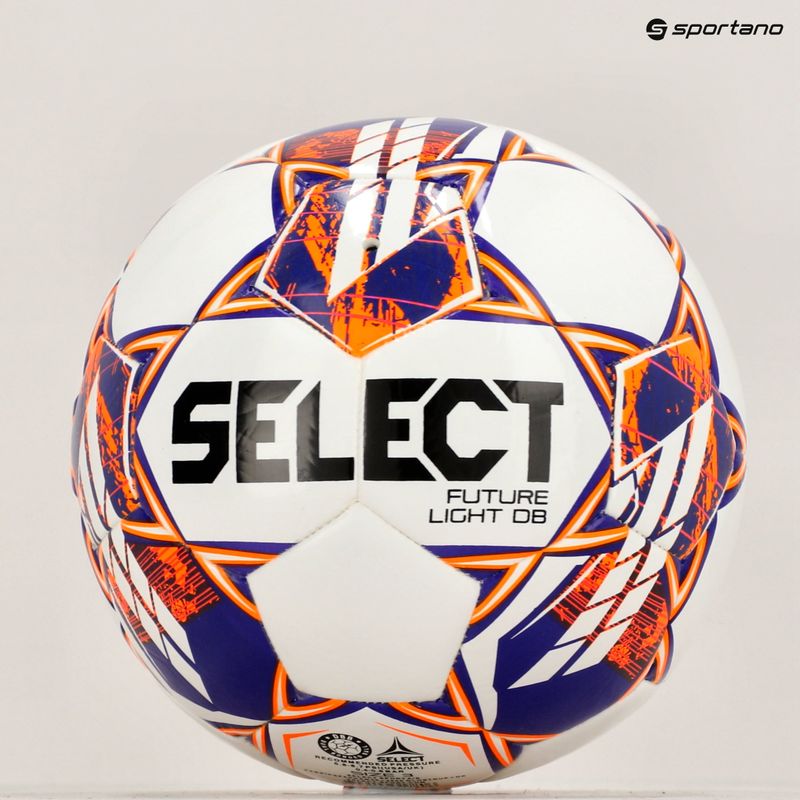 SELECT Future Light DB v23 alb / portocaliu dimensiunea 3 de fotbal