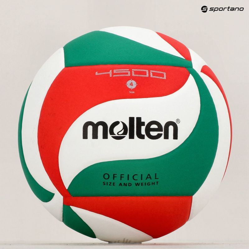 Molten volei V4M4500-4 alb/verde/roșu mărimea 4 6