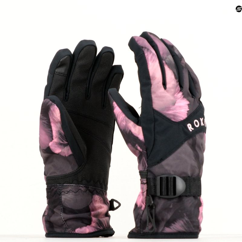 Mănuși de snowboard pentru femei ROXY Jetty true black pansy pansy pansy 5