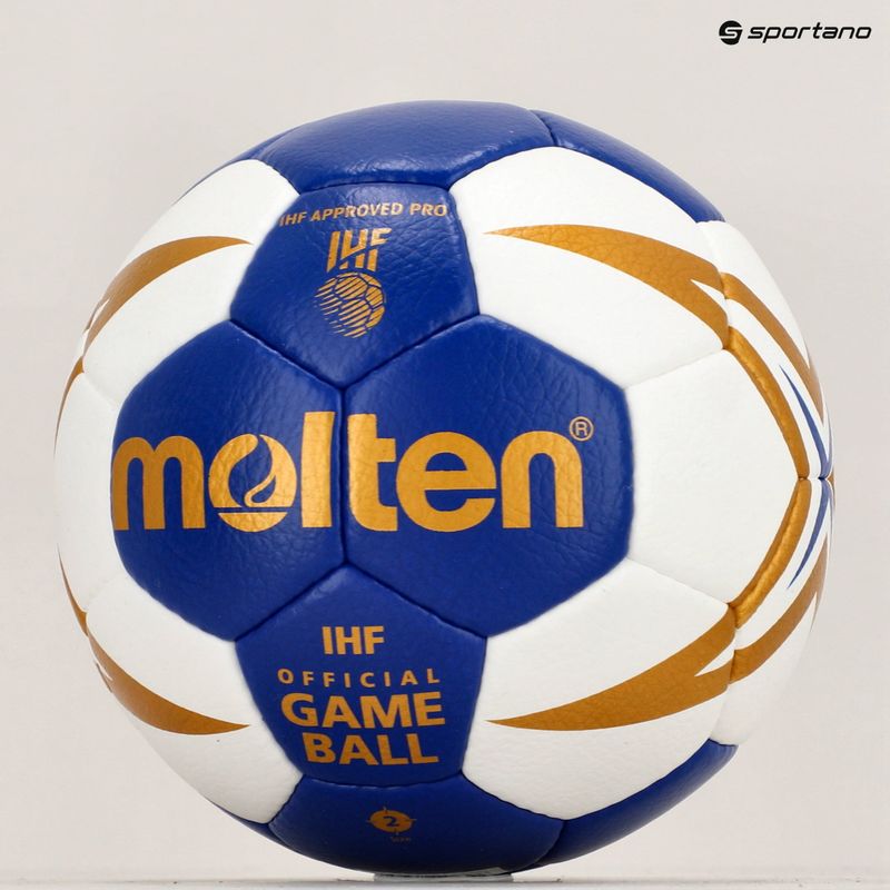 Molten handbal H2X5001-BW IHF albastru/albastru mărimea 2 4