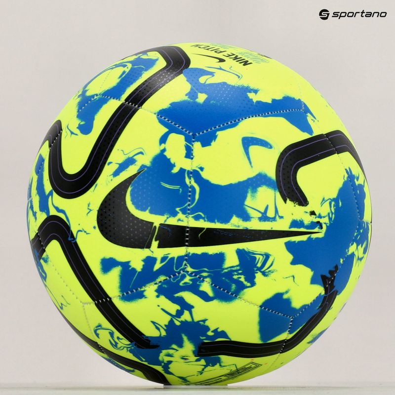 Minge de fotbal Nike Premier League Pitch volt/blue nebula/black mărime 5 8