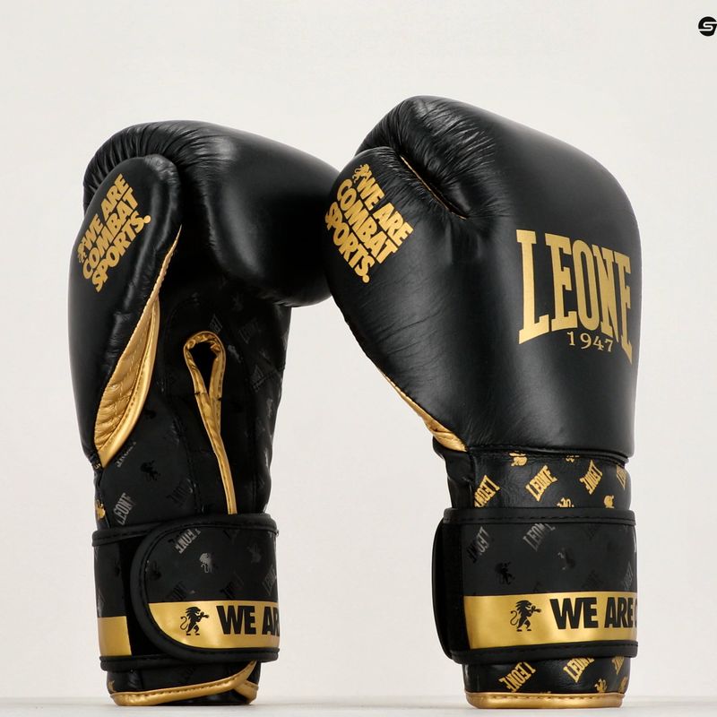 Mănuși de box Leone Dna negru și auriu GN220 9
