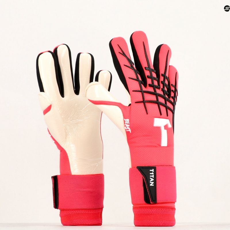 T1TAN Beast 3.0 mănuși de portar roșu 7