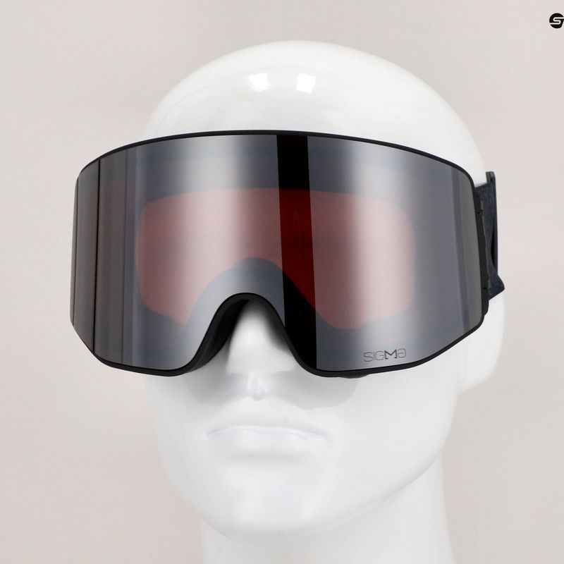 Ochelari de schi Salomon Sentry Prime Sigma negru/metal armat/roz argintiu 7