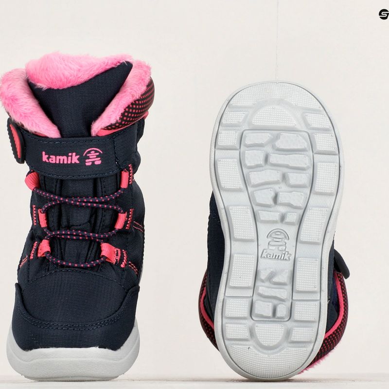 Cizme de trekking pentru copii Kamik Stance2 navy/magenta pentru copii 10