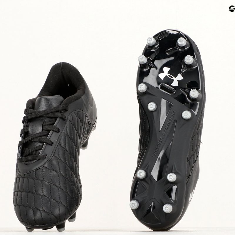 Încălțăminte de fotbal pentru copii Under Armour Magnetico Select JR 3.0 FG black/metallic silver 8