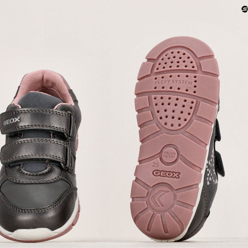Încălțăminte pentru copii Geox Heira dark grey/dark pink