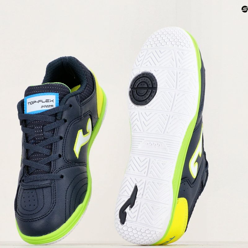 Încălțăminte de fotbal pentru copii Joma Top Flex Jr IN marine/yellow