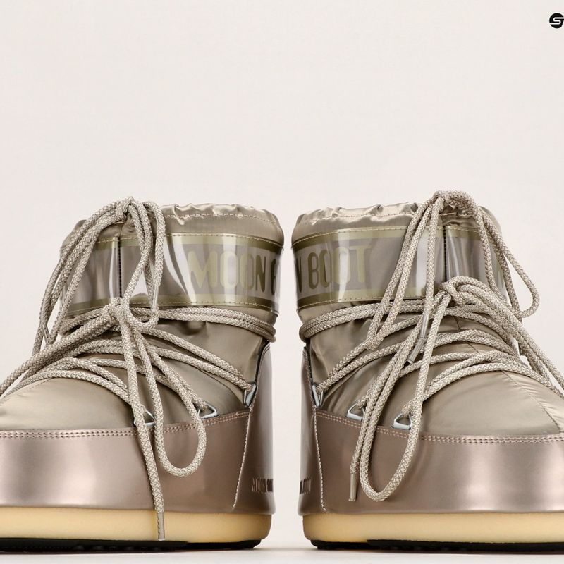 Ghete pentru femei Moon Boot Icon Low Glance platinum 10