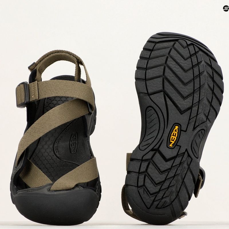 Sandale de trekking pentru bărbați KEEN Zerraport II Military olive/black 14
