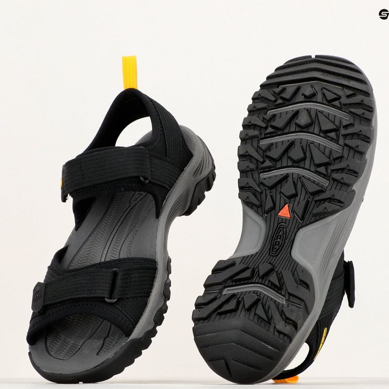 Sandale de trekking pentru bărbați Keen Targhee III Open Toe H2 negre 1024865 14