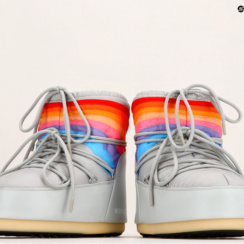 Ghete pentru femei Moon Boot Icon Low Rainbow glacier grey 9
