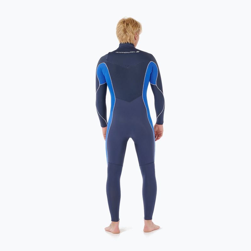 Costum de înot pentru bărbați Rip Curl Dawn Patrol 3/2mm Chest Zip electric cobalt 2