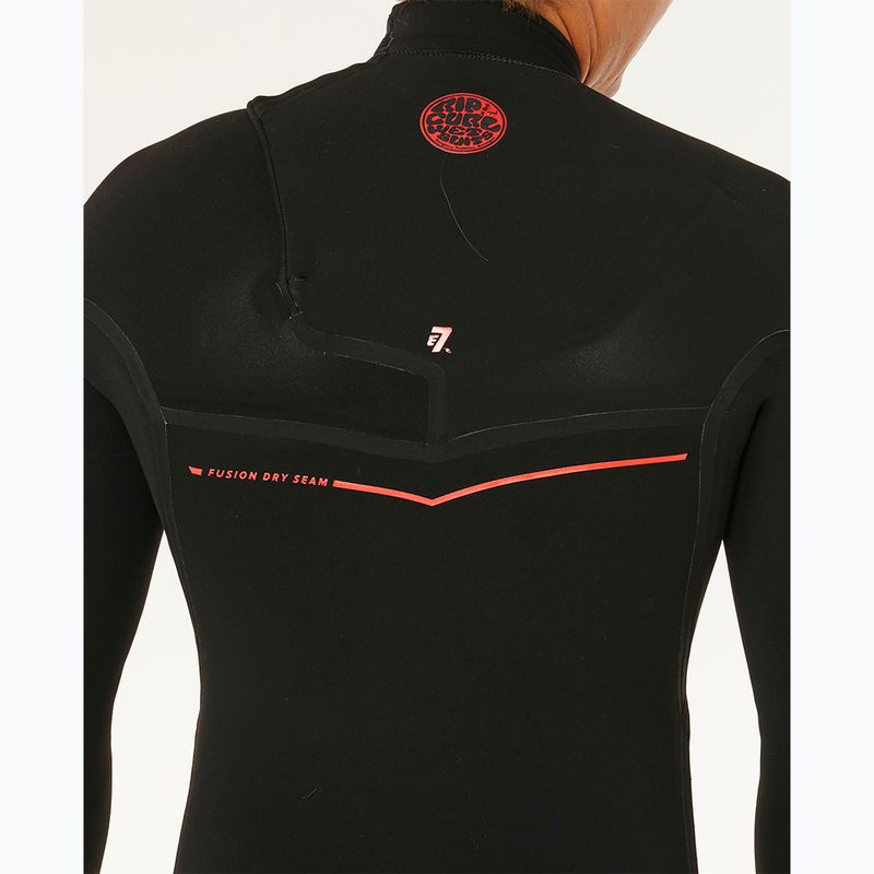 Costum de înot pentru bărbați Rip Curl F-Bomb Fusion 3/2 mm Chest Zip black 4