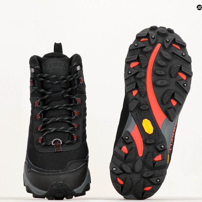 Încălțăminte de turism pentru bărbațiMerrell Moab Speed Thermo Spike Mid WP black 8