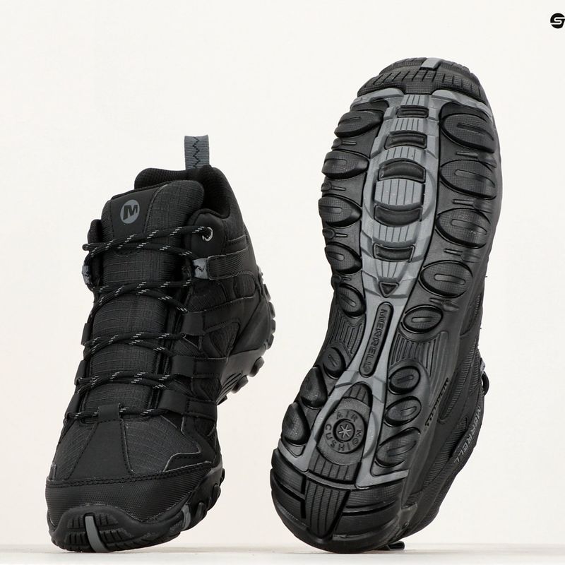 Încălțăminte de turism pentru bărbați Merrell Claypool Sport Mid GTX black/rock 8