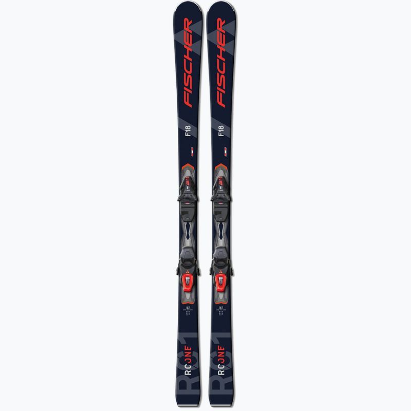 Schiuri de coborâre Fischer RC ONE F18 AR + RS 11 PR negre A32421 T40221 10