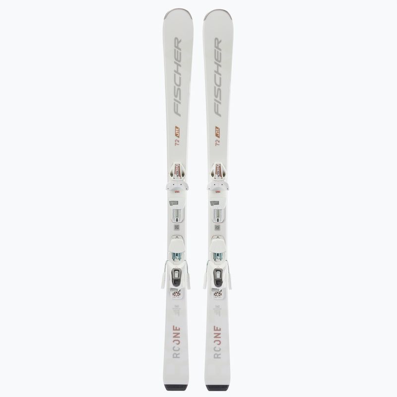 Schiuri de coborâre pentru femei Fisher RC ONE LITE 72 SLR + RS9 SLR, alb, P15221